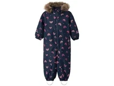 Name It dark sapphire rainbow flyverdragt